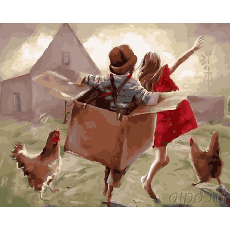 Картина по номерам Paintboy "Детские игры" GX26657