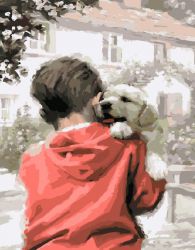 GX8379 Картина по номерам Paintboy "Верные друзья"