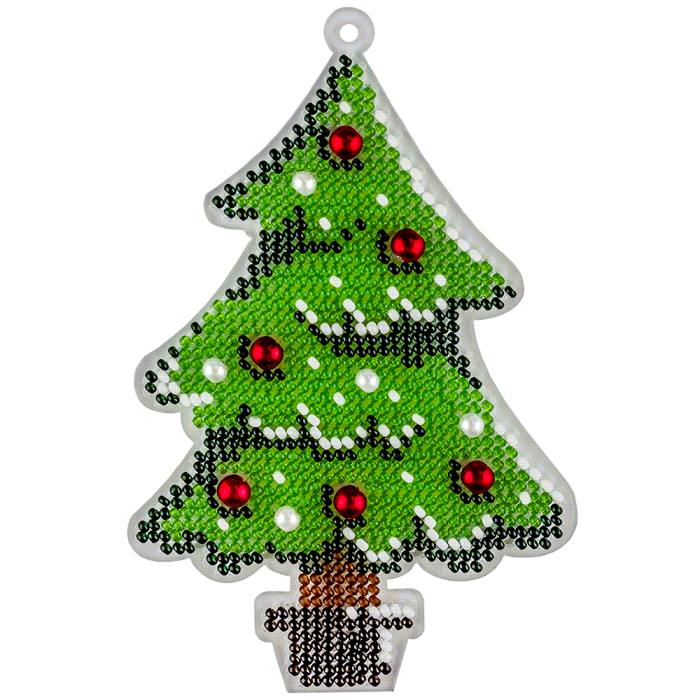 Набор для вышивания бисером на пластиковой основе FLPL-051, 8*12