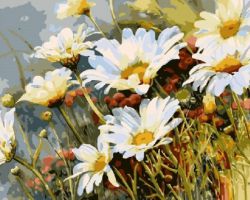 GX7077 Картина по номерам Paintboy "Ромашки"