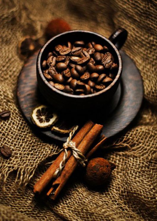 Ag 863 Алмазная мозаика Гранни "Кофе с корицей"