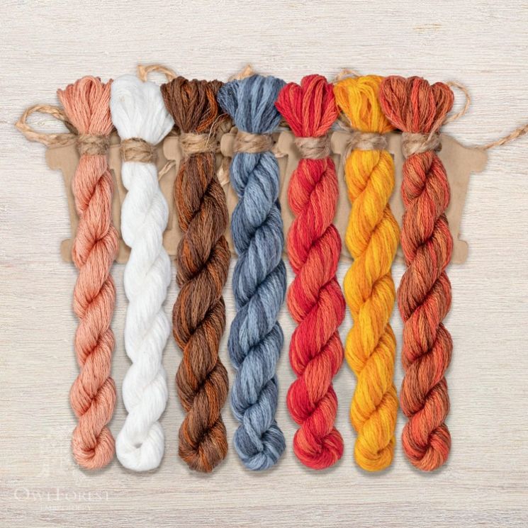 Набор ниток OwlForest для схемы «Пословицы. Дом не велик» (DMC) НМул-Д0191-3322