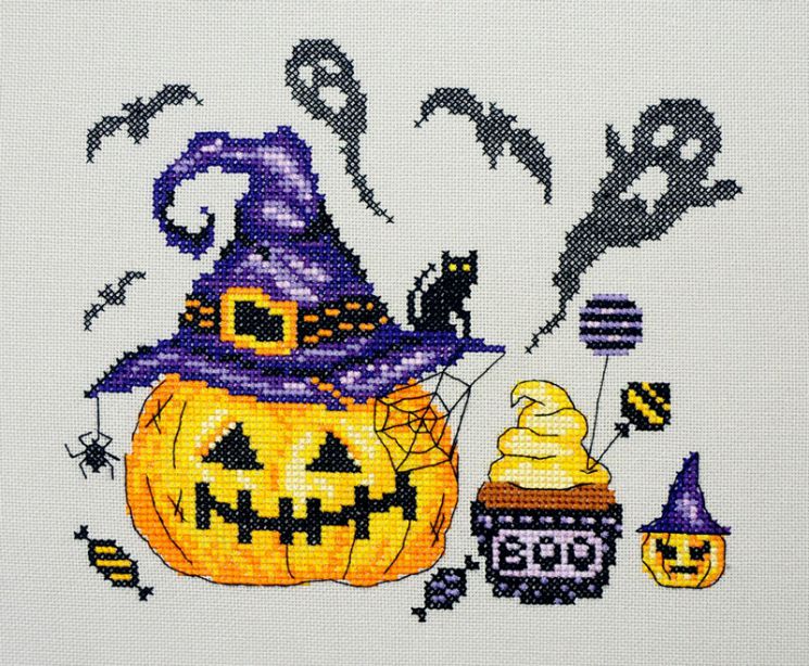 09.003.05 Набор для вышивания Марья Искусница "Тыква в шляпе"