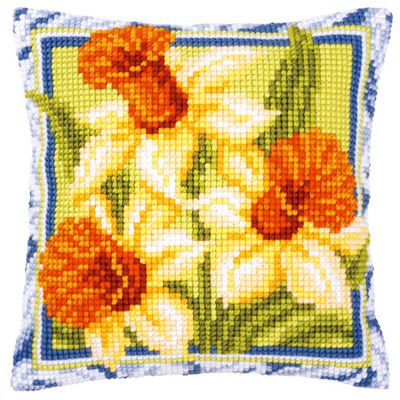 Набор для вышивания крестом Vervaco "Жёлтые нарциссы" PN-0001126