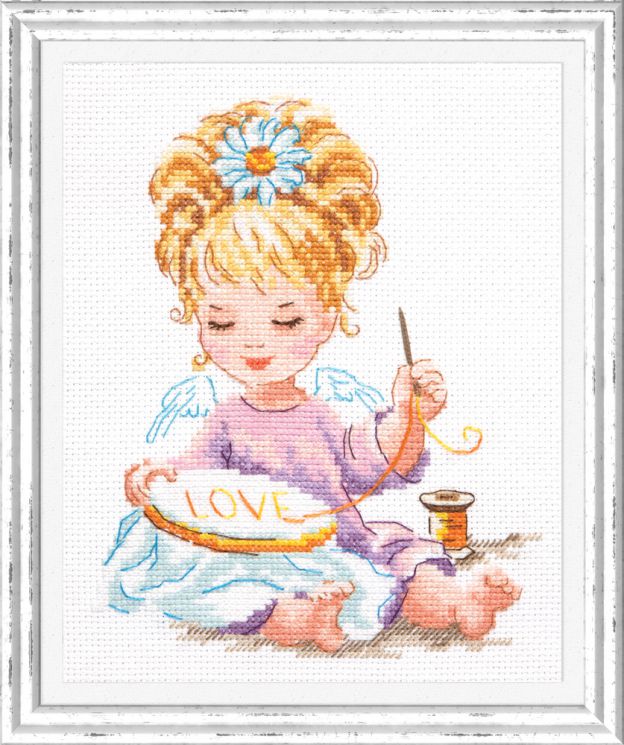 33-24 Набор для вышивания Чудесная игла "МАЛЕНЬКАЯ РУКОДЕЛЬНИЦА"