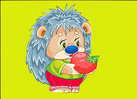 БСА5-012 Алмазная мозаика ТМ Наследие "Ёжик с клубничкой"